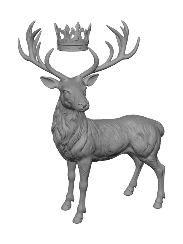 3D model for Golden Crowned Stag