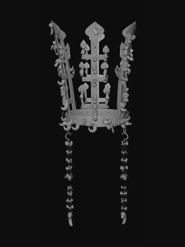 3D model for Emerald-Draped Golden Crown