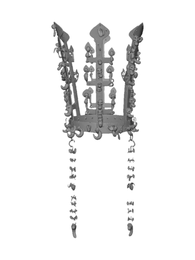 3D model for Emerald-Draped Golden Crown