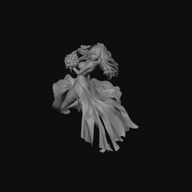 3D model for Stained Glass Bride