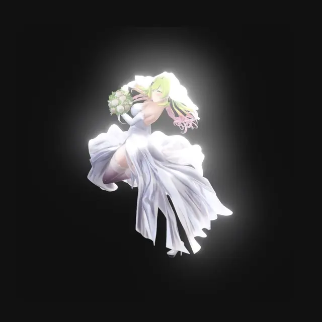 3D model for Stained Glass Bride