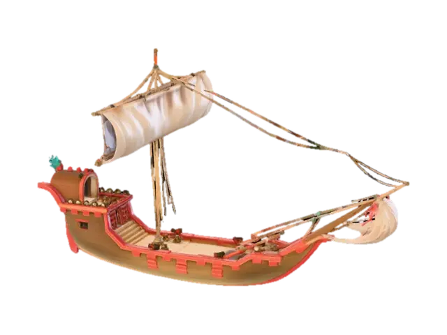 Ship of the Ancients - Vessels 3D model, vytvořený pomocí AI