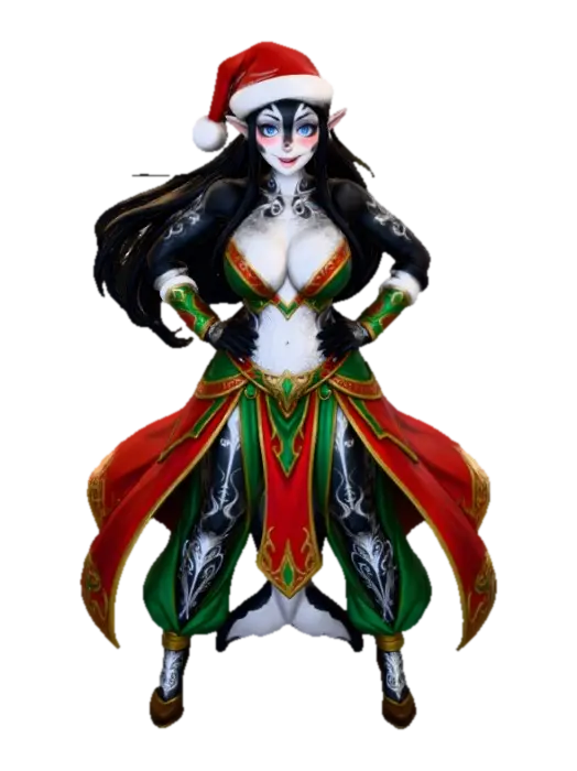Orcana’s , #Christmas2025# , Fashion 3D model, vytvořený pomocí AI