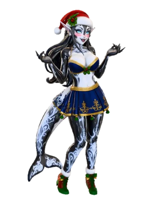 Orcana’s , #Christmas2025# , Fashion 3D model, vytvořený pomocí AI