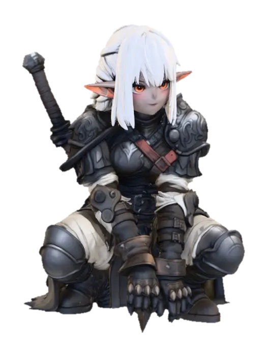 Deep Gnome’s Vigilance 3D model, vytvořený pomocí AI