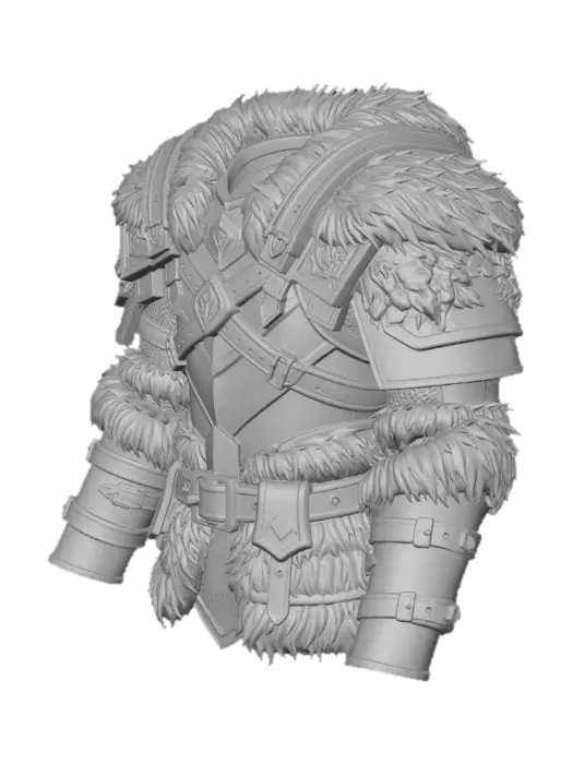 3D model for Winter Warrior Armor