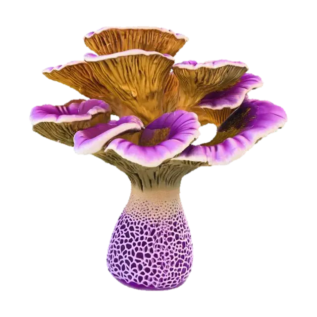 Luminous Fungi Fantasy 3D model, vytvořený pomocí AI