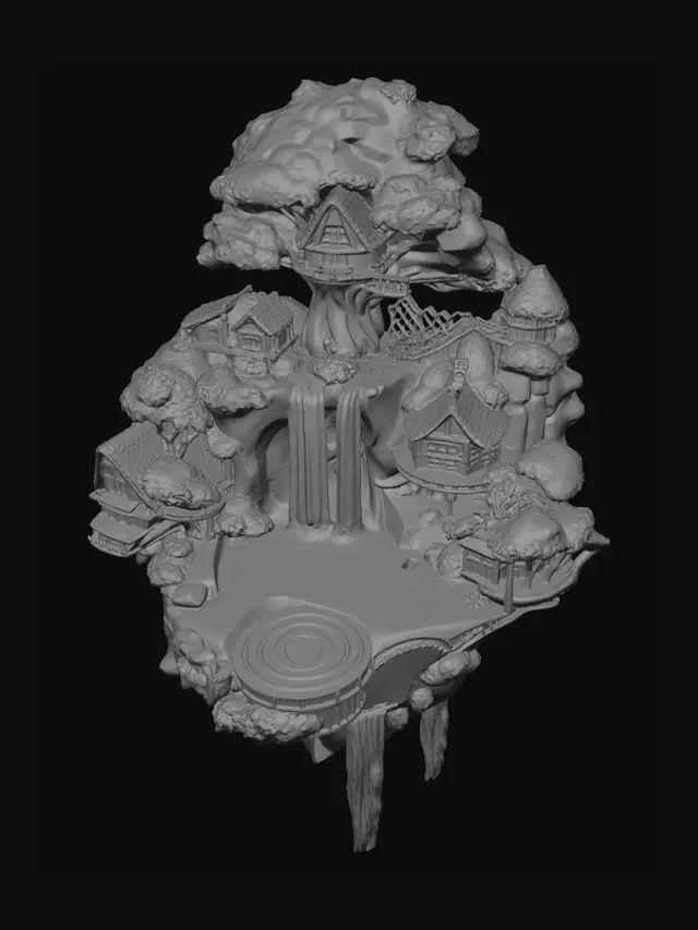 3D model for Verdant Sky Island