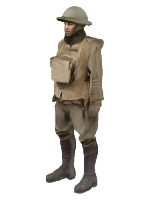 World War I Soldier,soviet,realistic,high quality. - Ww1 3D model, vytvořený pomocí AI