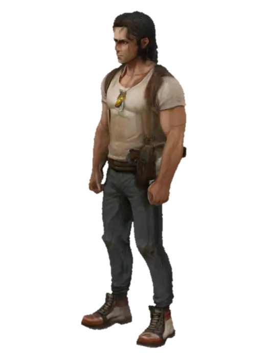 Detective in Disguise - Teste 3D model, vytvořený pomocí AI