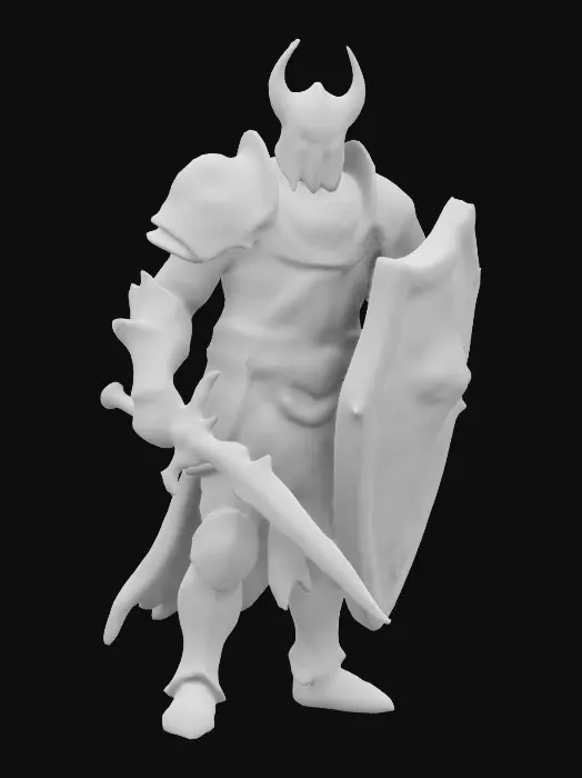3D model for Briar knight, decaying, rotting, sentinel of castle gates