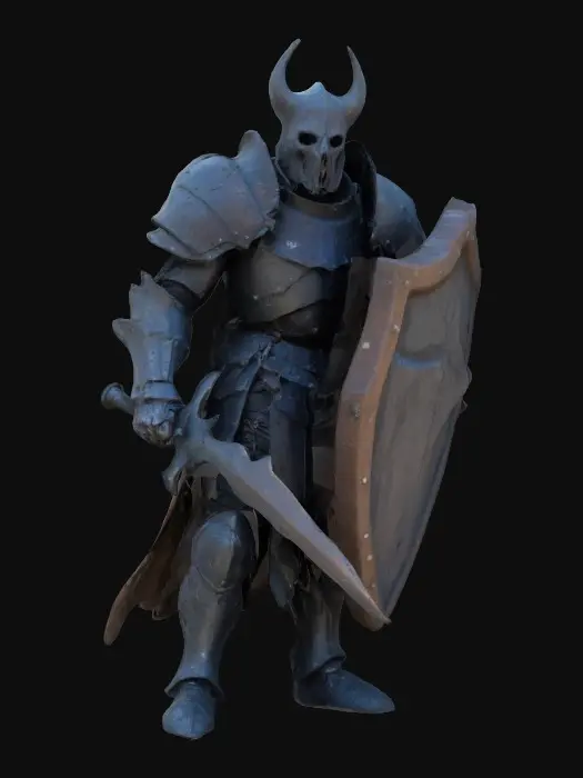 3D model for Briar knight, decaying, rotting, sentinel of castle gates