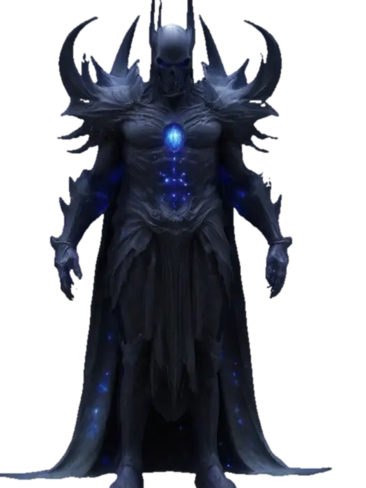 fyzical visualization of humanoid lord of fallen, dark dream style - Reaper 3D model, vytvořený pomocí AI