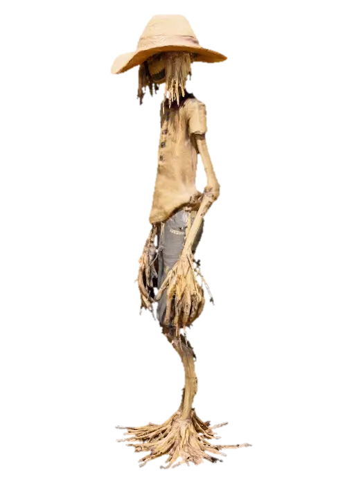 very tall skinny super creepy scarecrow - Thin 3D model, vytvořený pomocí AI
