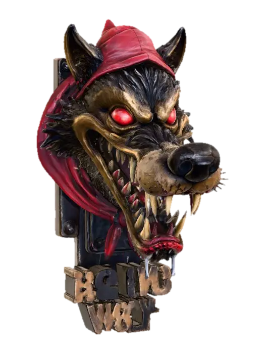3D model for Big Bad Wolf Sculpture, #Halloween2025#