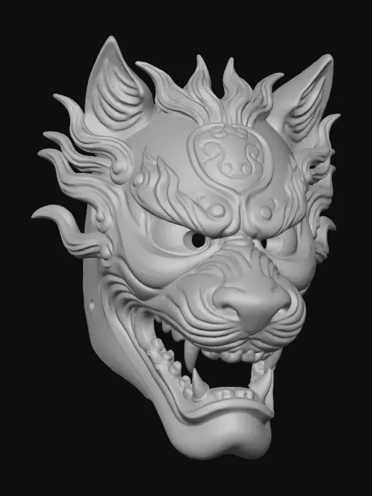 3D model for Fierce Spirit Mask