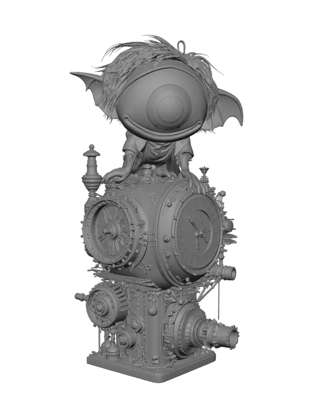 3D model for Timekeeper on a Brass Engine