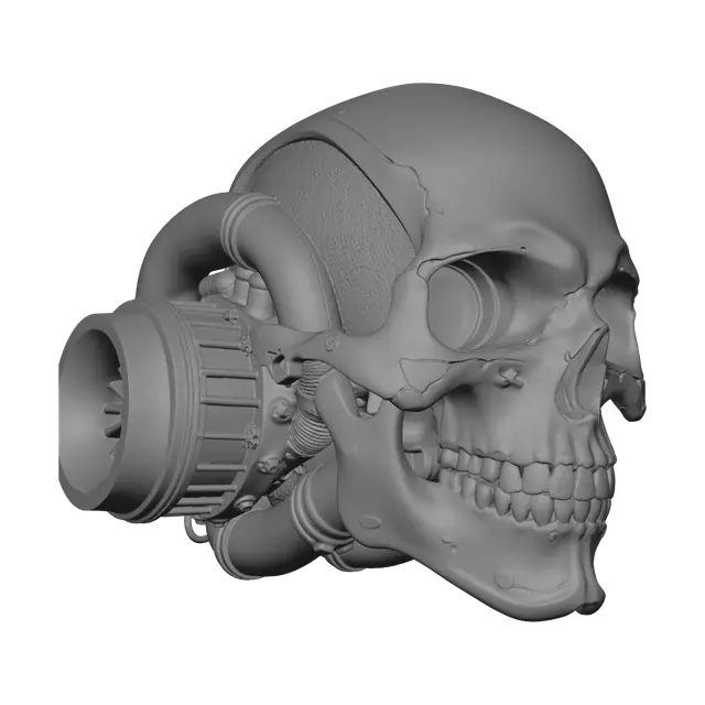 3D model for Cyborg Skull Engine