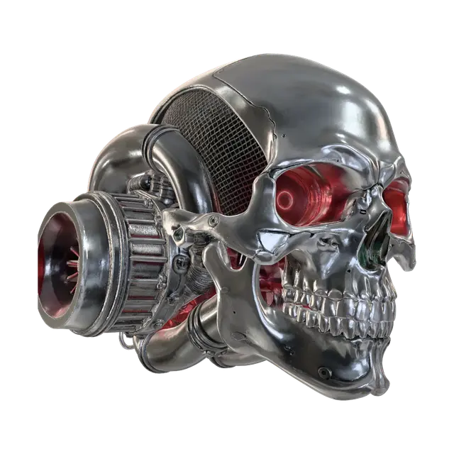 3D model for Cyborg Skull Engine