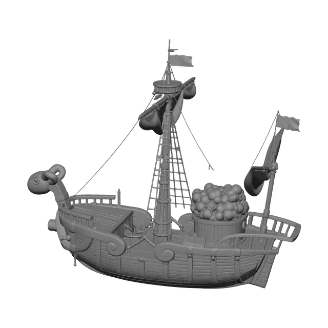 3D model for One Piece Ship