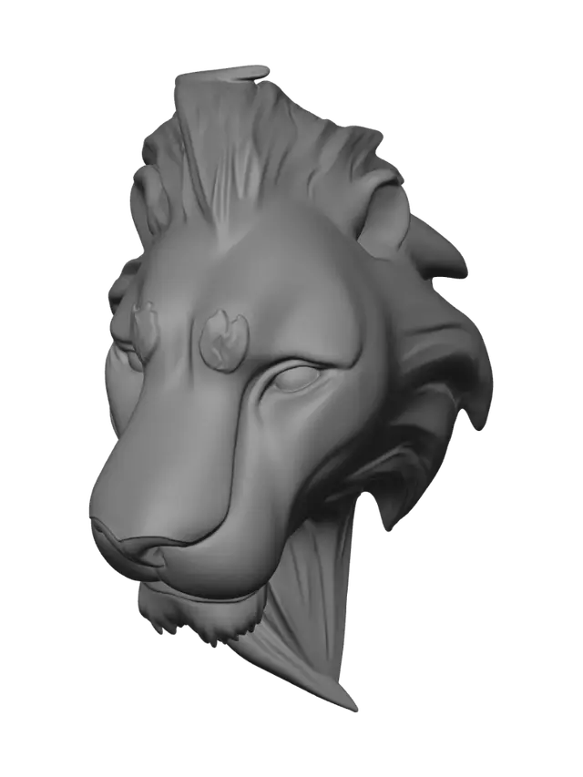 3D model for Midnight Lion