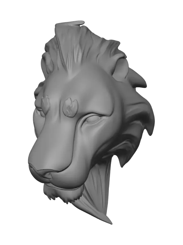 3D model for Midnight Lion