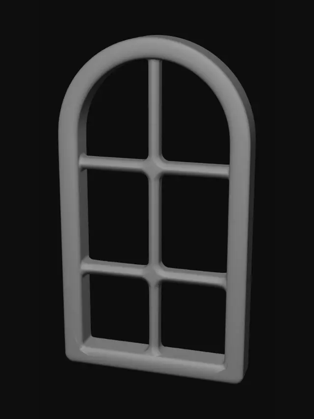 3D model for Double Arched Window Design