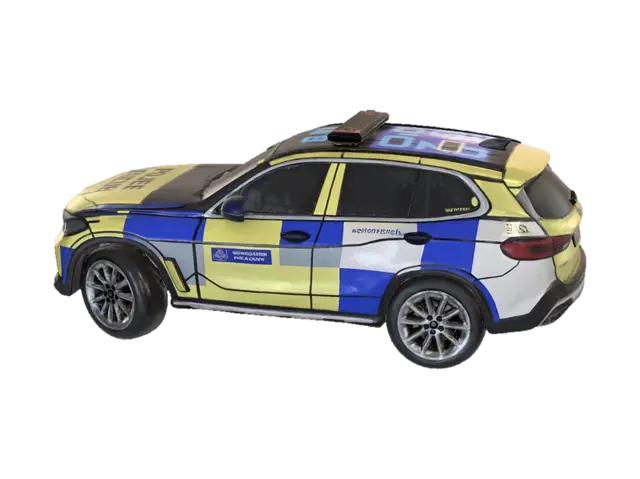 Police SUV Display - Detection 3D model, vytvořený pomocí AI