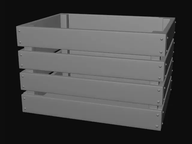 3D model for Rustic Wooden Crate Stack