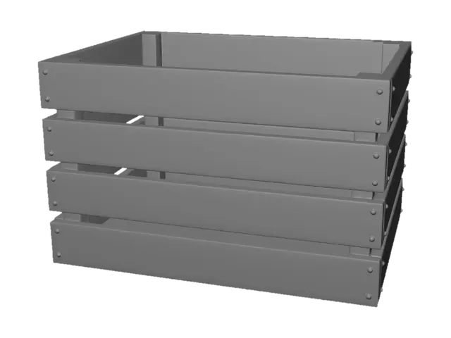3D model for Rustic Wooden Crate Stack