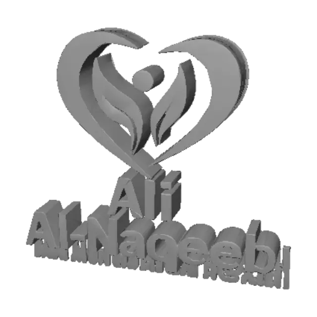 3D model for Ali Al-Naqeeb Logo