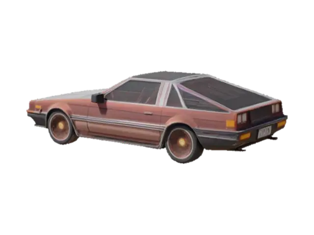 Time Traveler's Dream Car 3D model, vytvořený pomocí AI