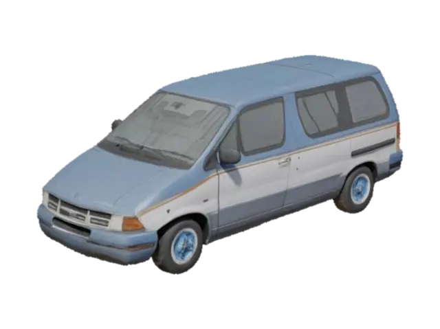 Sunset Van Life 3D model, vytvořený pomocí AI