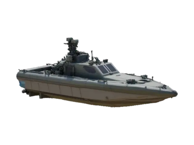 Stealth Vessel Model - Starship 3D model, vytvořený pomocí AI