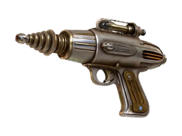 Retro Ray Gun - Highpoly 3D model, vytvořený pomocí AI