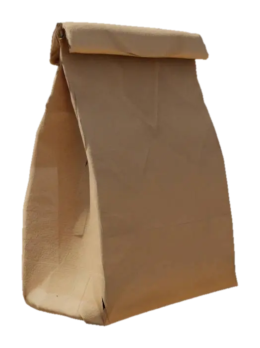 brown paper bag, folded close, 4K, ultra detailed, hyper realistic - Packaging 3D model, AI generated