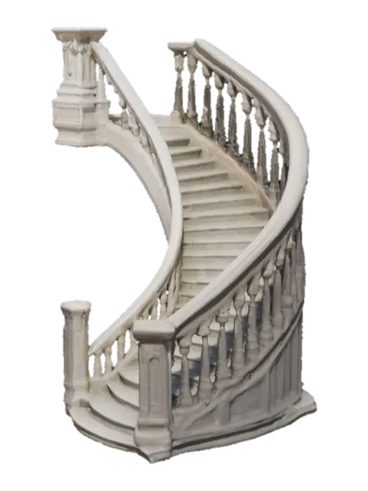 Spiral Elegance - Shape 3D model, vytvořený pomocí AI