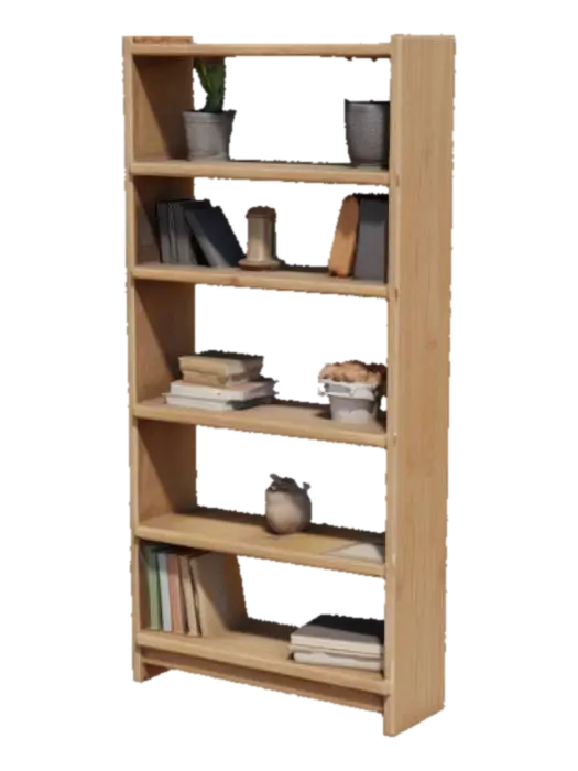 Bookshelf Harmony - Books 3D model, vytvořený pomocí AI