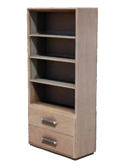 Bookshelf Elegance - Reading 3D model, vytvořený pomocí AI