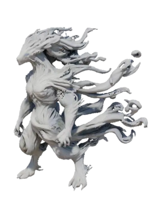 Tempest Guardian 3D model, vytvořený pomocí AI