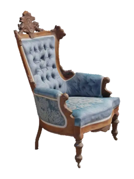 Royal Comfort Chair 3D model, vytvořený pomocí AI