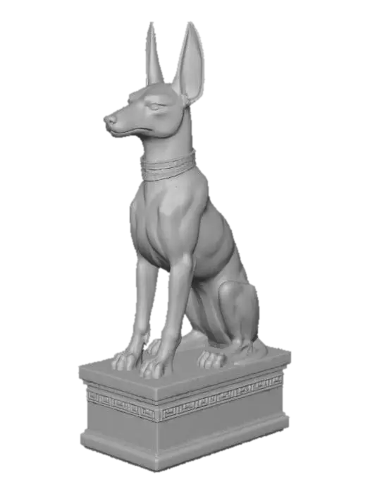 3D model for Anubis Statue