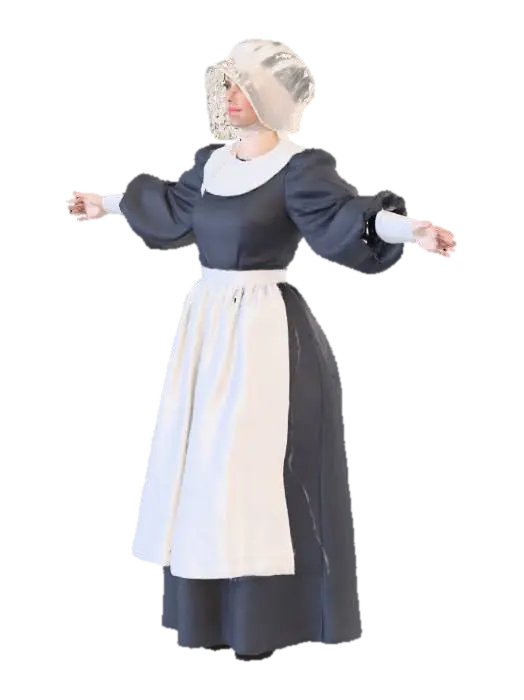 Pilgrim Costume 3D model, vytvořený pomocí AI
