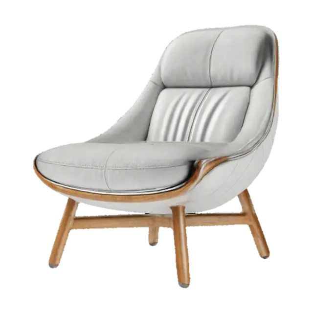 Modern Comfort Chair 3D model, vytvořený pomocí AI