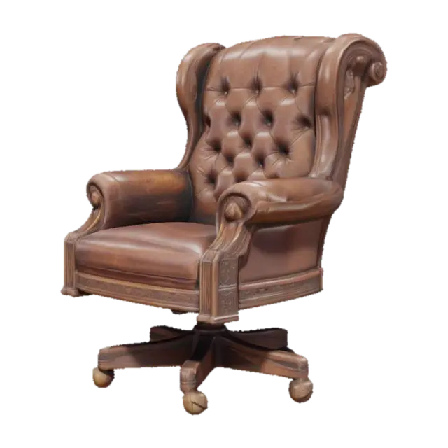 Elegance in Leather - Comfort 3D model, vytvořený pomocí AI