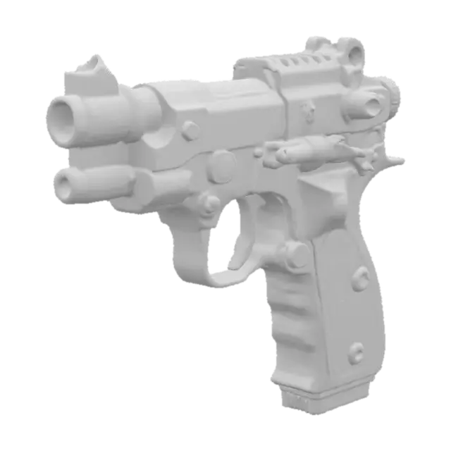 3D model for Steampunk Revolver