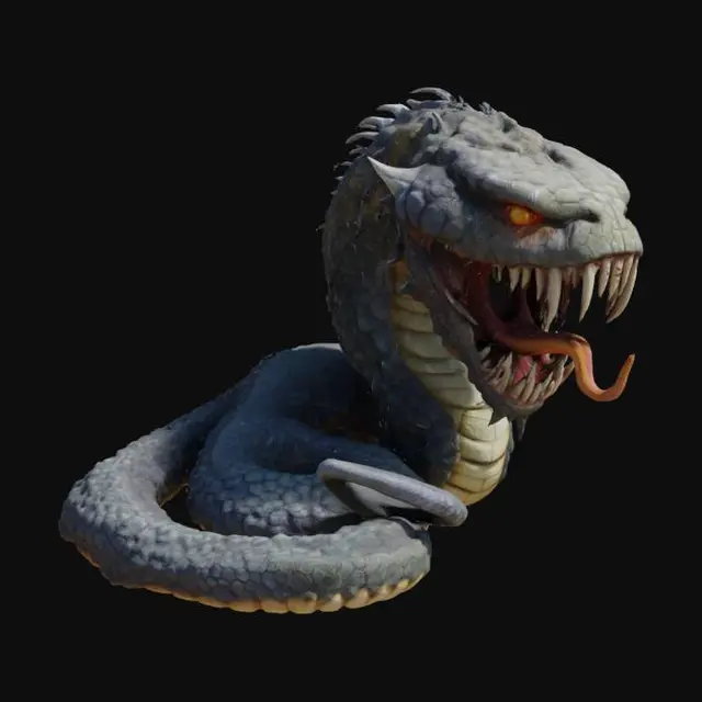 3D model for Fierce Serpent's Gaze