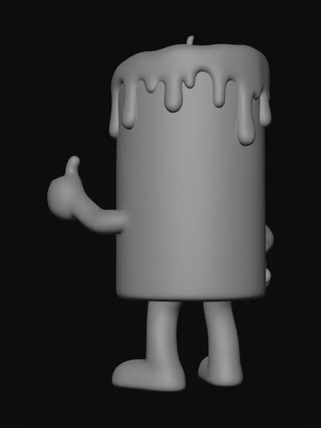 3D model for Thumbs Up Candle