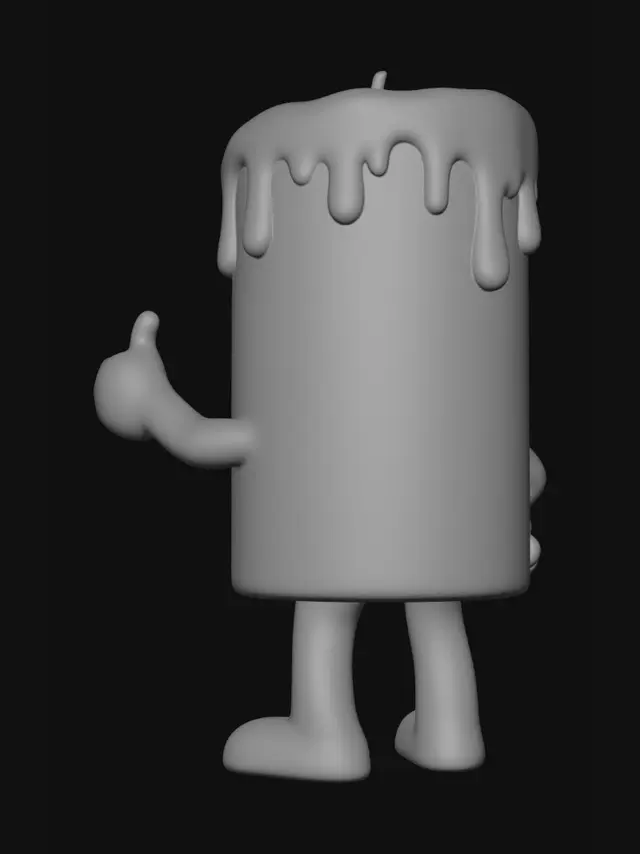 3D model for Thumbs Up Candle