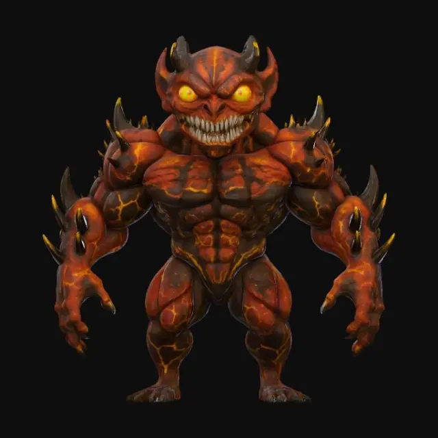 3D model for Infernal Guardian